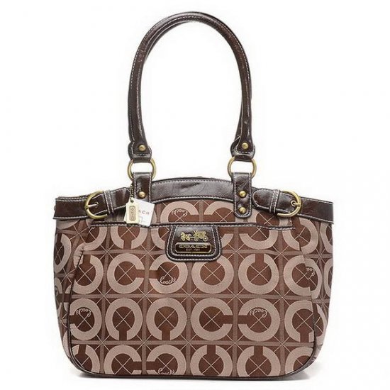 Coach Borough Monogram Medium Coffee Totes EHN Coach Borough Monogram Medium Coffee Totes EHN